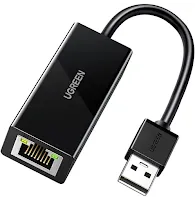 Adaptateur Ugreen 20253 USB 2.0 vers RJ45 Blanc