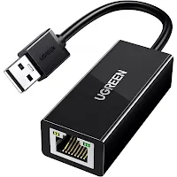 Adaptateur Ugreen 20254 USB 2.0 vers RJ45 Noir