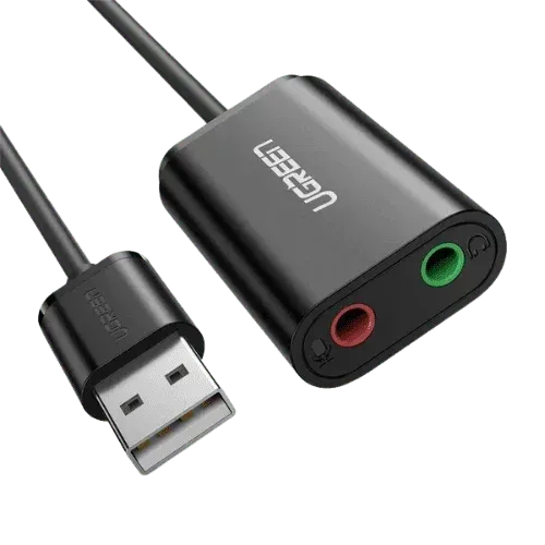 Adaptateur Ugreen 30724 USB vers Jack 3.5mm Noir