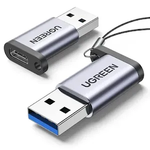 Adaptateur Ugreen 50533 USB 3.0 vers USB-C Femelle Gris