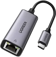 Adaptateur Ugreen 50737 USB-C vers RJ45 Gris