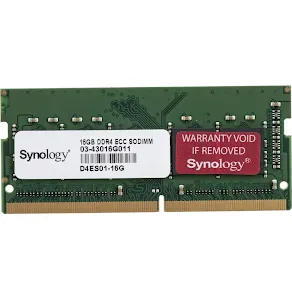 Barrette mémoire Synology D4ES01-16G 16 Go DDR4 SO-DIMM ECC