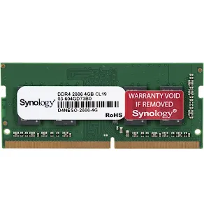 Barrette mémoire Synology D4NESO-2666-4G 4 Go DDR4 2666 MHz SO-DIMM