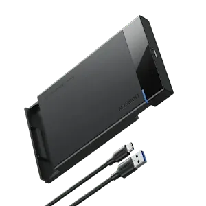 Boîtier externe Ugreen 50743 2.5" SATA USB-C Noir