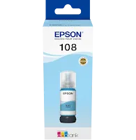 Bouteille D'encre Epson 108 Cyan Clair C13T09C54A Original