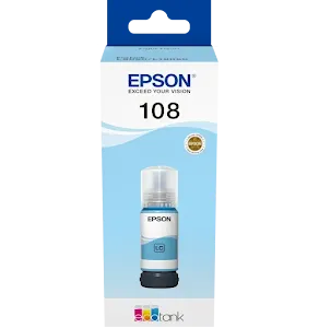 Bouteille D'encre Epson 108 Cyan Clair C13T09C54A Original