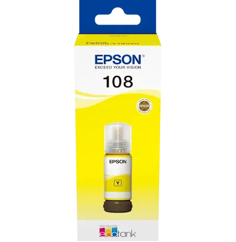 Bouteille D'encre Epson 108 Jaune C13T09C44A Original