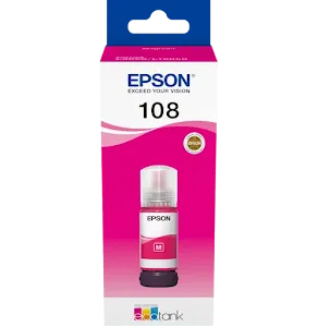 Bouteille D'encre Epson 108 Magenta C13T09C34A Original