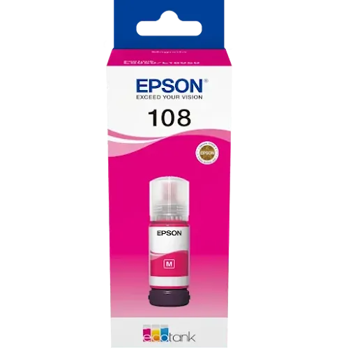 Bouteille D'encre Epson 108 Magenta C13T09C34A Original