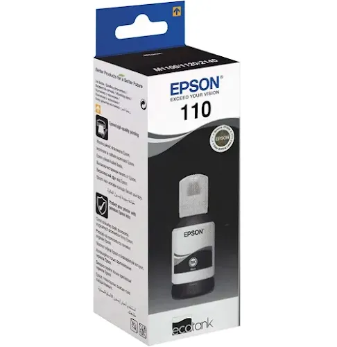 Bouteille D'encre Epson 110 Noir C13T03P14A Original