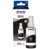 Bouteille D'encre Epson 664 BK T6641 Noir C13T66414A Original