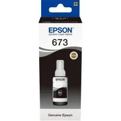 Bouteille D'encre Epson 673 BK T6731 Noir C13T67314A Original
