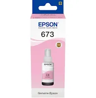 Bouteille D'encre Epson 673 LM T6736 Magenta Clair C13T67364A Original
