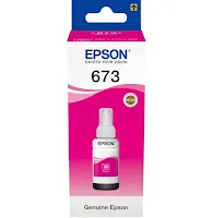 Bouteille D'encre Epson 673 M T6733 Magenta C13T67334A Original