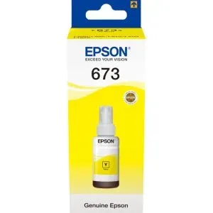 Bouteille D'encre Epson 673 Y T6734 Jaune C13T67344A Original