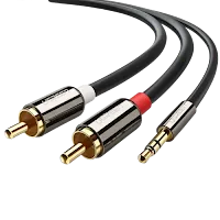 Câble Audio Jack 3.5mm vers RCA Ugreen 10584 Mâle vers Mâle 2m Noir