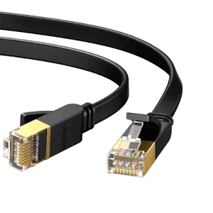 Câble Ethernet Ugreen 11260 Flat Cat7 RJ45 1m Noir