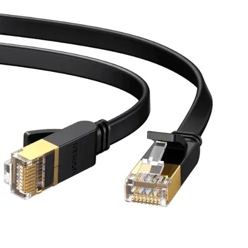 Câble Ethernet Ugreen 11260 Flat Cat7 RJ45 1m Noir