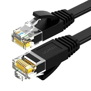 Câble Ethernet Ugreen 50173 Flat Cat6 RJ45 1m Noir