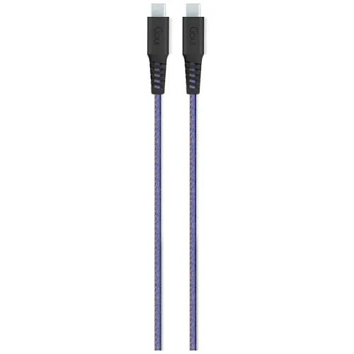 Câble Goui Flex USB-C vers USB-C G-NTCC15-60J 60W 1.5m Bleu Jean