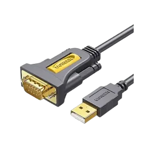 Câble Ugreen 20211 USB 2.0 vers RS232 DB9 Mâle 1.5m Noir