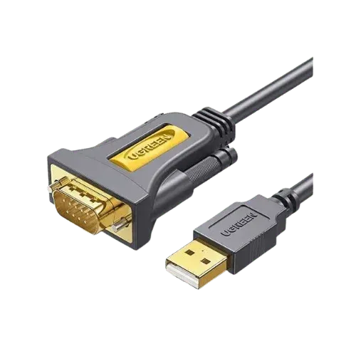 Câble Ugreen 20211 USB 2.0 vers RS232 DB9 Mâle 1.5m Noir