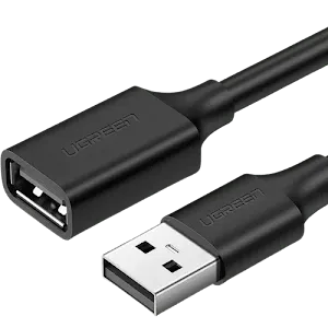 Câble USB 2.0 Ugreen 10317 Mâle vers Femelle 3m Noir