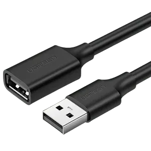 Câble USB 2.0 Ugreen 10318 Mâle vers Femelle 5m Noir