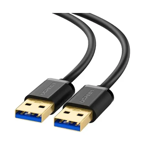 Câble USB 3.0 Ugreen 10370 Mâle vers Mâle 1m Noir