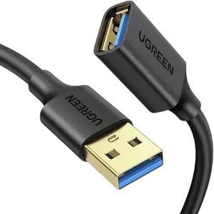 Câble USB 3.0 Ugreen 10373 Mâle vers Femelle 2m Noir