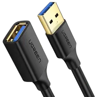 Câble USB 3.0 Ugreen 30126 Mâle vers Femelle 1.5m Noir