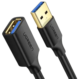Câble USB 3.0 Ugreen 30126 Mâle vers Femelle 1.5m Noir
