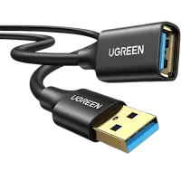 Câble USB 3.0 Ugreen 30127 Mâle vers Femelle 3m Noir