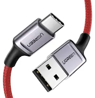 Câble USB-A vers USB-C Ugreen 20527 6A 100W 1m Rouge