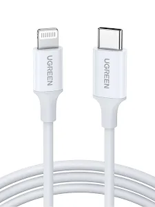 Câble USB-C vers Lightning Ugreen 10493 1m Blanc