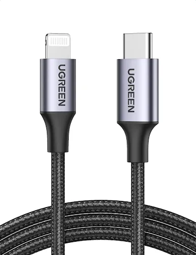 Câble USB-C vers Lightning Ugreen US304 60759 1m Noir