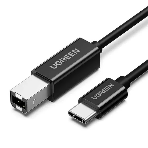 Câble USB-C vers USB-B Ugreen 50446 2.0 2m Noir