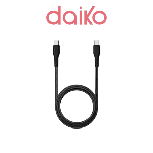 Câble USB-C vers USB-C Daiko CU-CC001DK1MWHN 1m Blanc