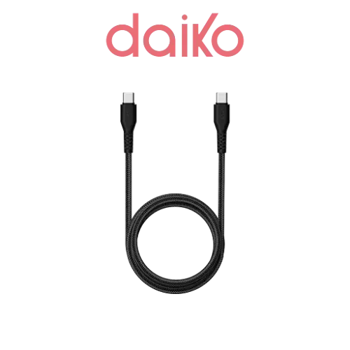 Câble USB-C vers USB-C Daiko CU-CC001DK1MWHN 1m Blanc