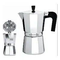 Cafetière Italienne Taurus Pot Della Nonna 9 Tasses Argent