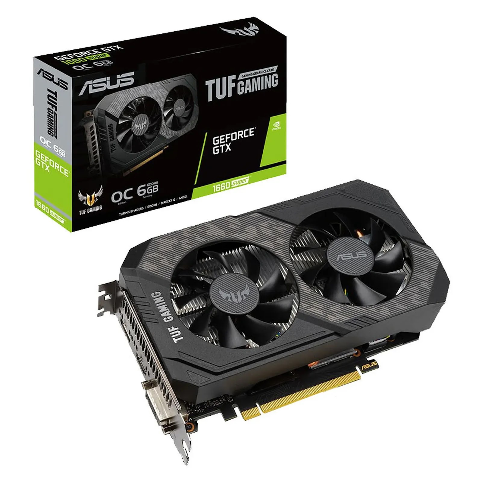 Carte graphique Asus TUF Gaming GeForce GTX 1660 Super OC 6 Go