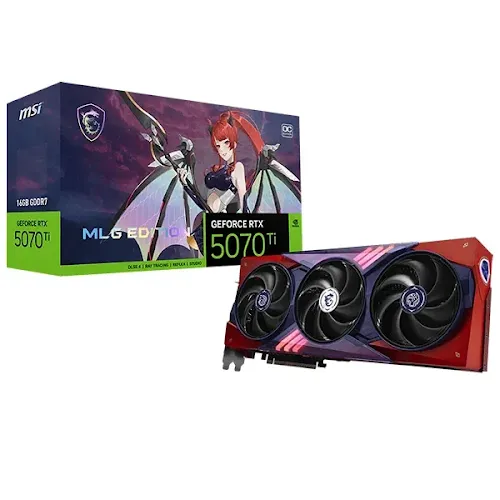 Carte graphique MSI GeForce RTX 5070 Ti MLG Edition OC 16GB