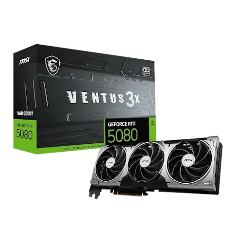 Carte graphique MSI GeForce RTX 5080 VENTUS 3X OC 16GB