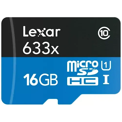 Carte mémoire Lexar High-Performance 633x 16 Go MicroSDHC