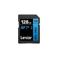 Carte mémoire Lexar High-Performance 800x PRO BLUE SDXC UHS-I 128 Go