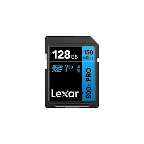 Carte mémoire Lexar High-Performance 800x PRO BLUE SDXC UHS-I 128 Go