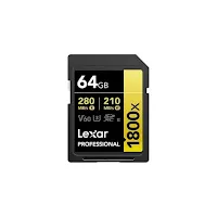 Carte mémoire Lexar Professional 1800x GOLD SDXC UHS-II 64 Go