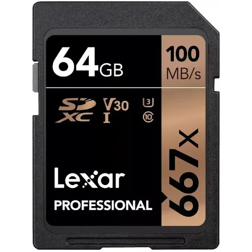 Carte mémoire Lexar Professional 667x 64 Go SDXC