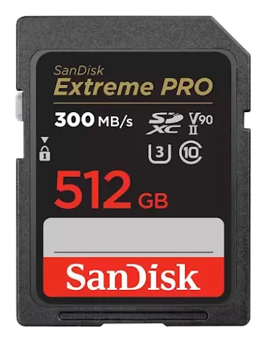 Carte mémoire SanDisk Extreme Pro 512 Go SDXC