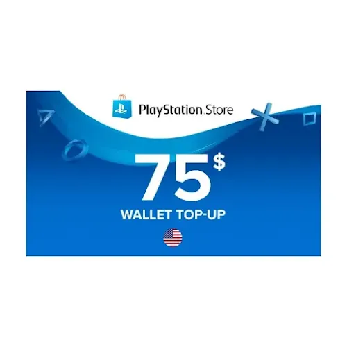 Carte prépayée Sony PlayStation Network 75$ US